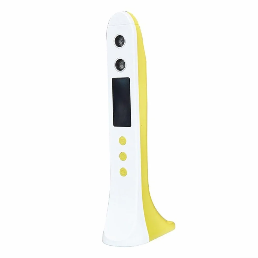 Stadiometro portatile per misurare l'altezza del corpo, senza fili, massimo 200 cm, lettura rapida e precisa, stadiometro (giallo)
