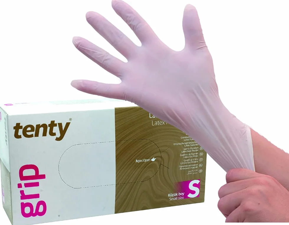 Guanti In Lattice Con Polvere Bianche Taglia S 300 g