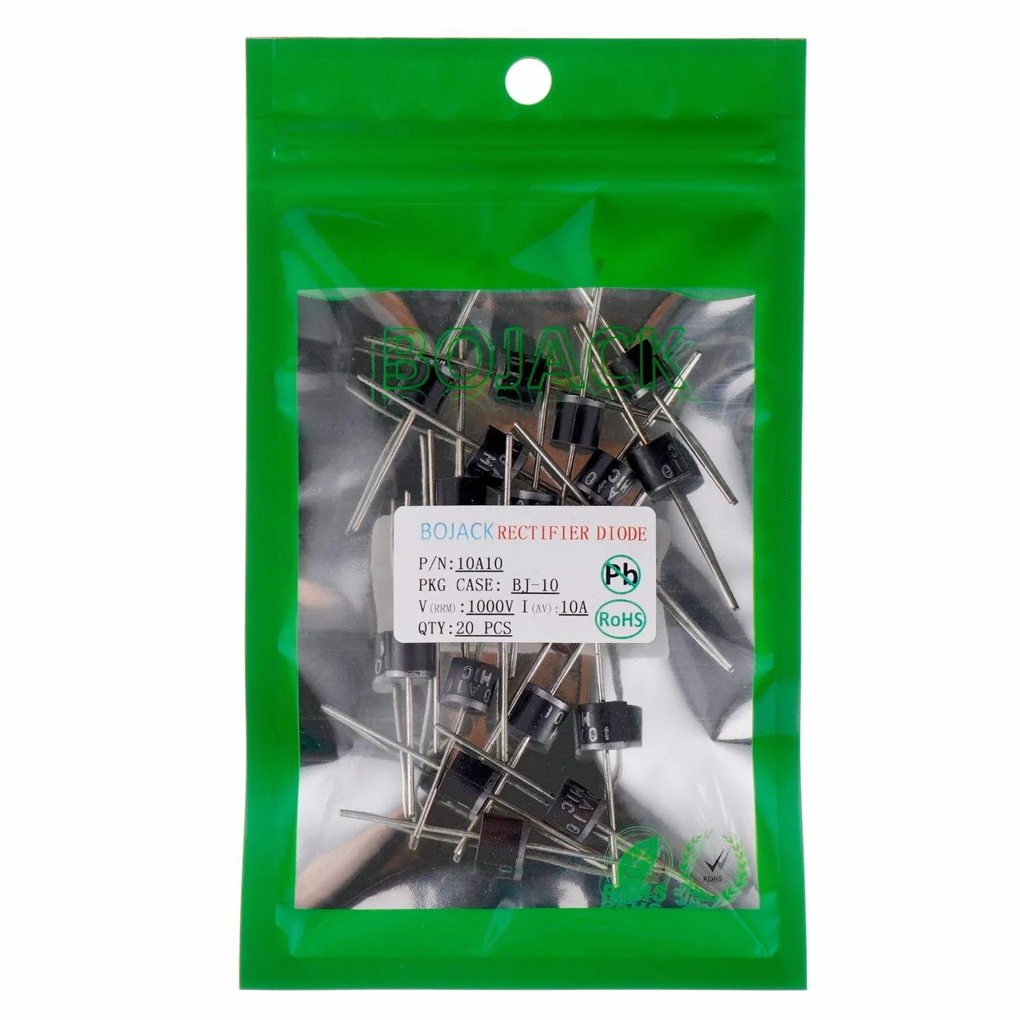 BOJACK 10A10 Diodi Raddrizzatori 10A 1000V Assiali 20 pezzi