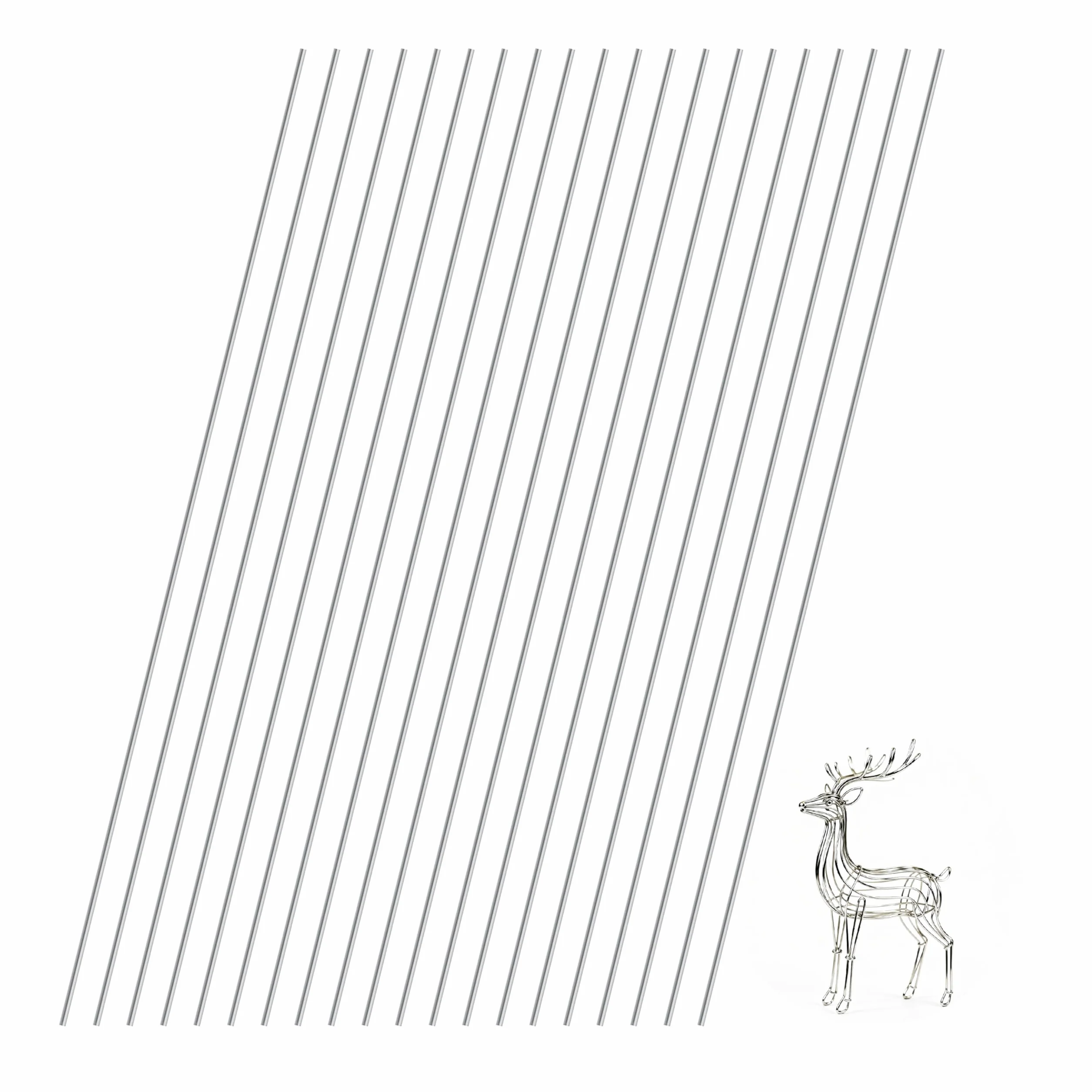 Aste rotonde in acciaio inox 1,0 mm x 300 mm per modellismo