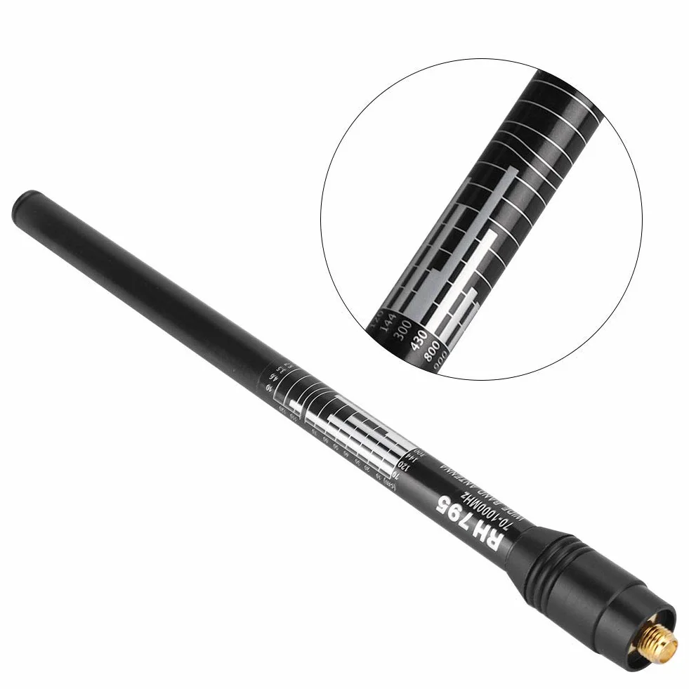 RH795 Antenna telescopica 70-1000MHz 10W SMA-J HT scanner
