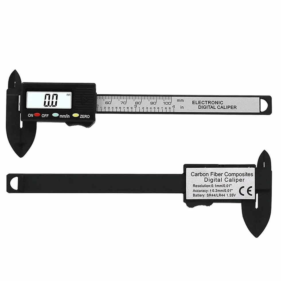 Elettronico Digitale Vernier Calibro 0-100mm Strumento di Misurazione per Gioielli Righello Digitale