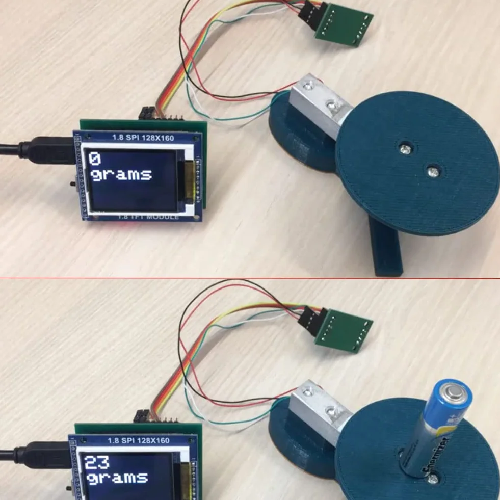 DIYmalls Cella di carico 5 kg sensore di peso + modulo amplificatore HX711 AD per Arduino (5 kg)