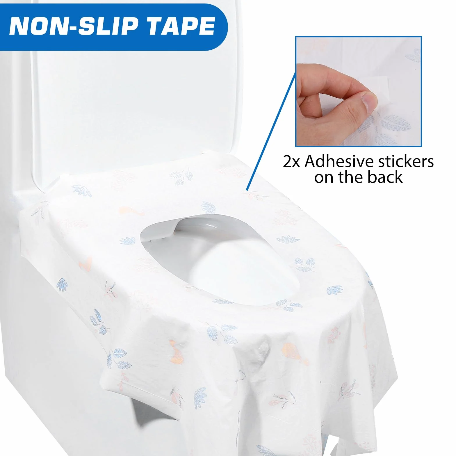 Zorplex Copriwater Usa e Getta 20 Pz Housses WC Monouso Impermeabili per Bambini e Adulti Portatili