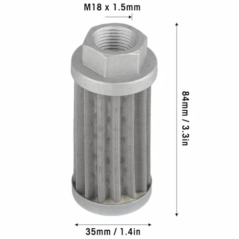 Filtro di Aspirazione Idraulico Elemento Filtro Olio a Rete Metallo per Generatore Automatico