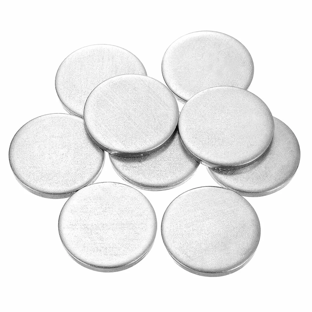20 pezzi piastra rotonda in acciaio inossidabile 304 diametro 25 mm spessore 2,5 mm per artigianato stampaggio metalli