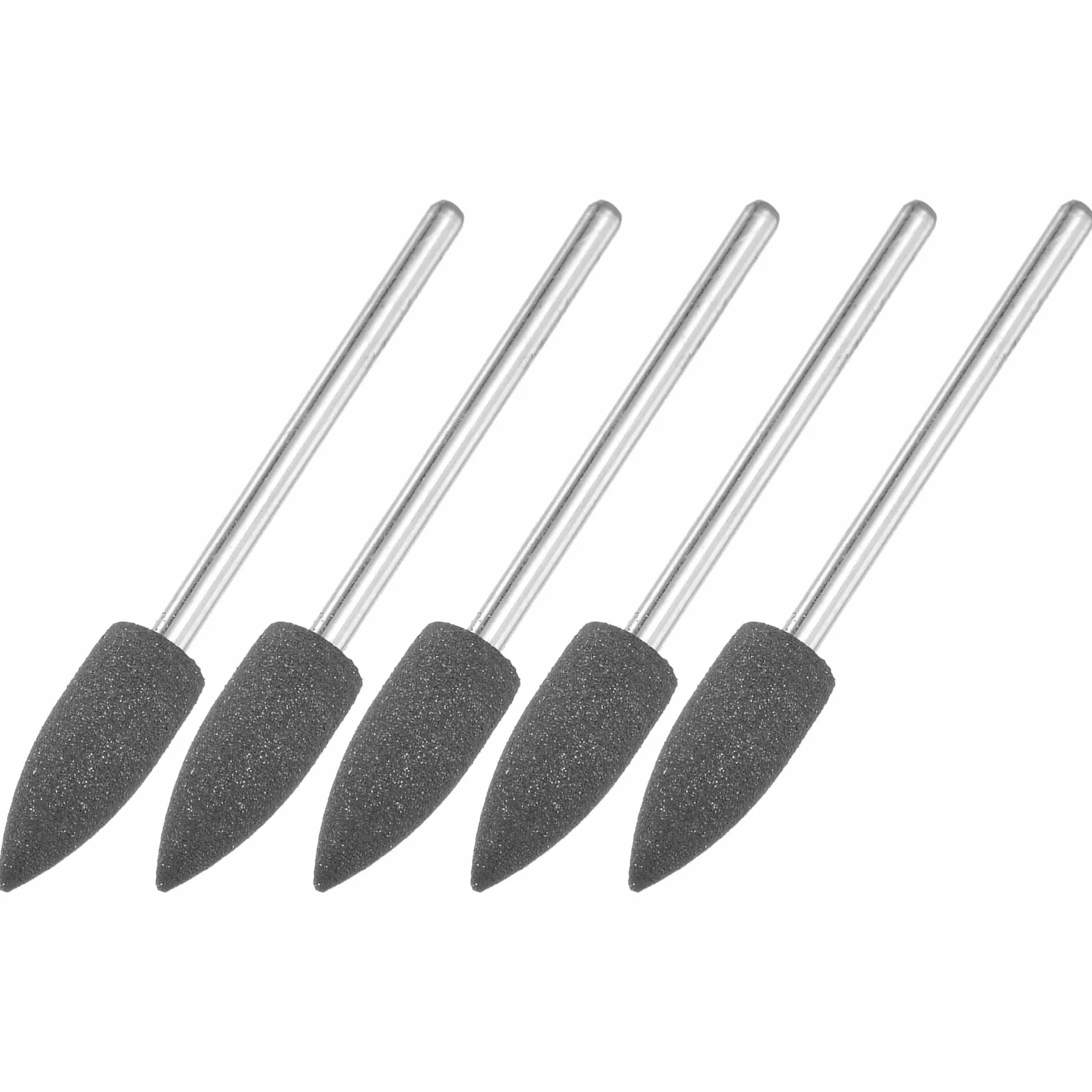 M METERXITY 5 Pcs Ruota Per Lucidatura Punta Di Levigatura 0.23 Pollici (6mm) Diametro Kit Di Lucidatura In Silicone 120 Grana Nero