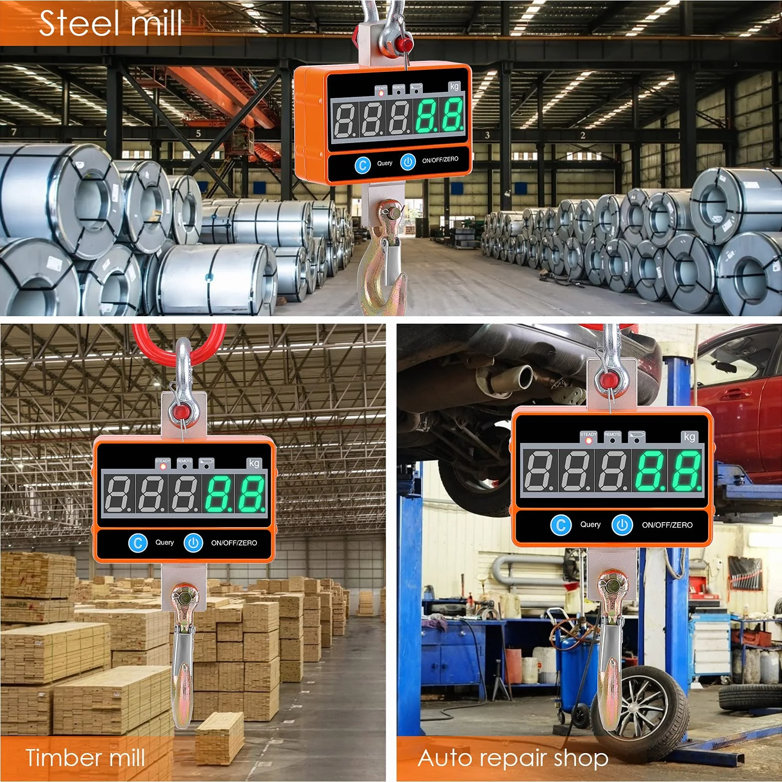 Bilancia Industriale a Gancio Digitale 2000 kg