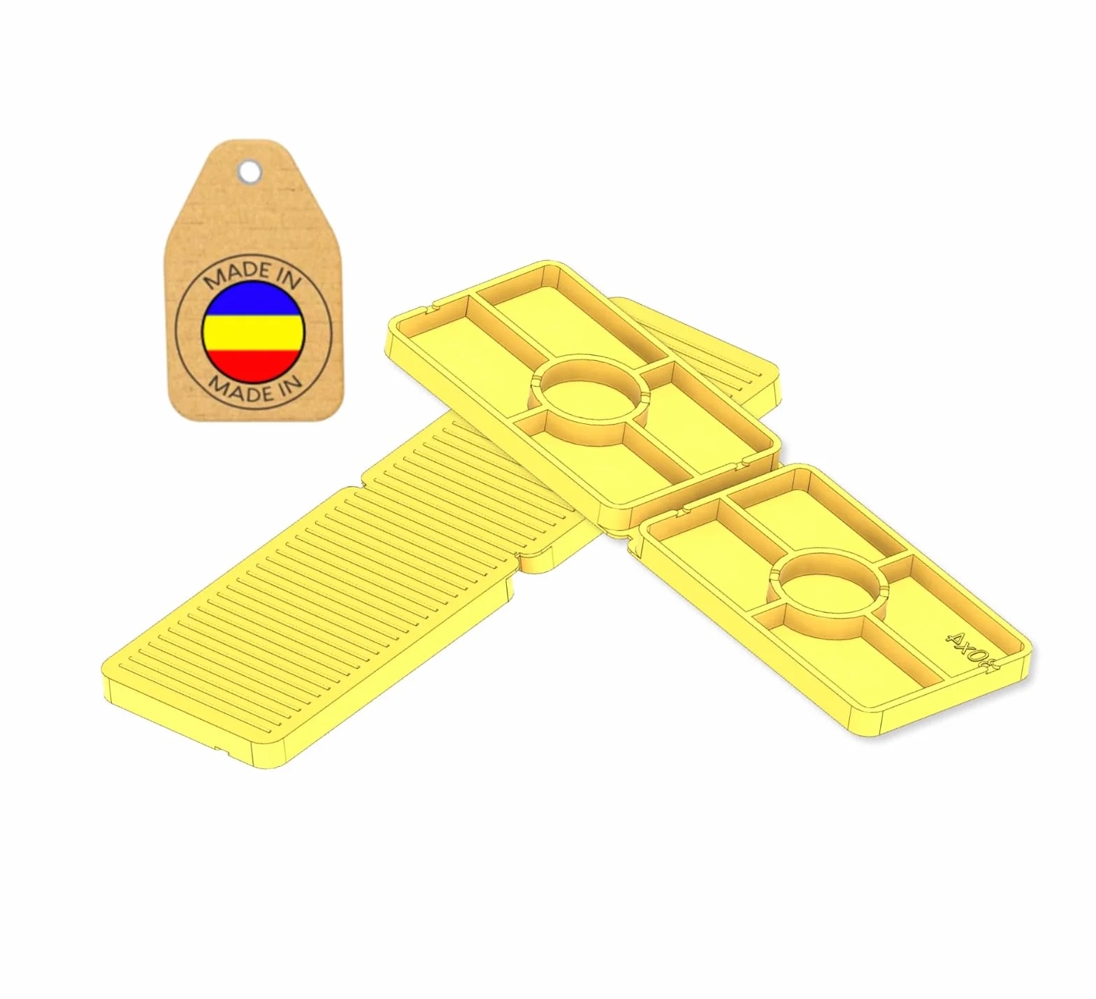 50 Spessori Plastica Divisibili 30x100 mm Distanziatori Piastrelle PVC Finestre 1-5 mm