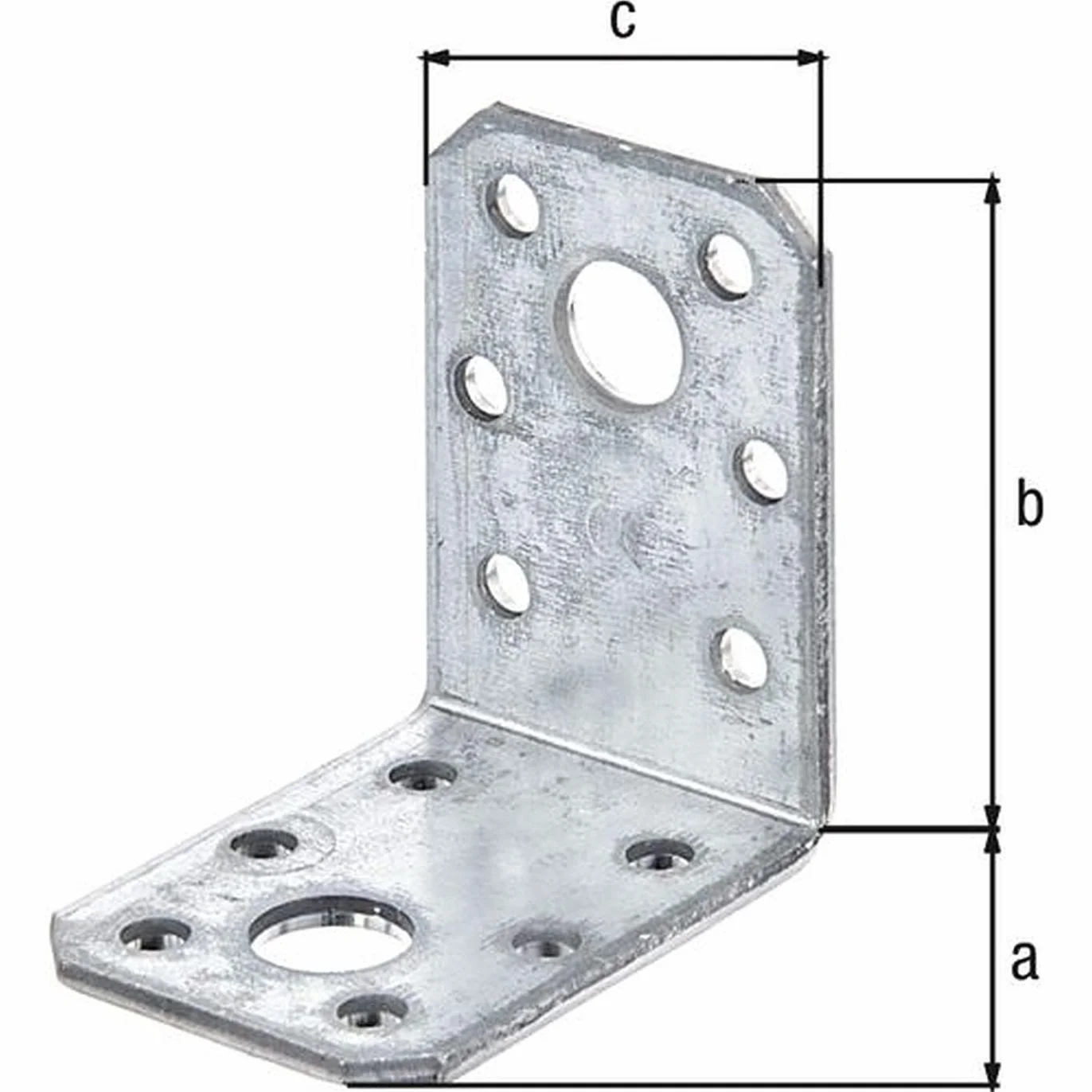 GAH-Alberts Squadretta di Giunzione Acciaio 50 x 50 x 35 mm 25 pz