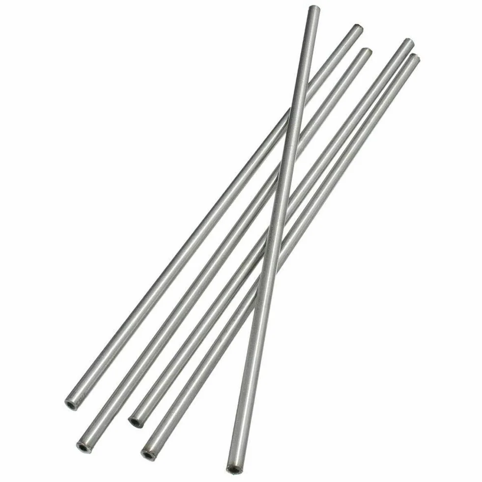 Tubo capillare in acciaio inox 304, diametro 4 mm, diametro 3 mm, lunghezza 250 mm, confezione da 5 pezzi