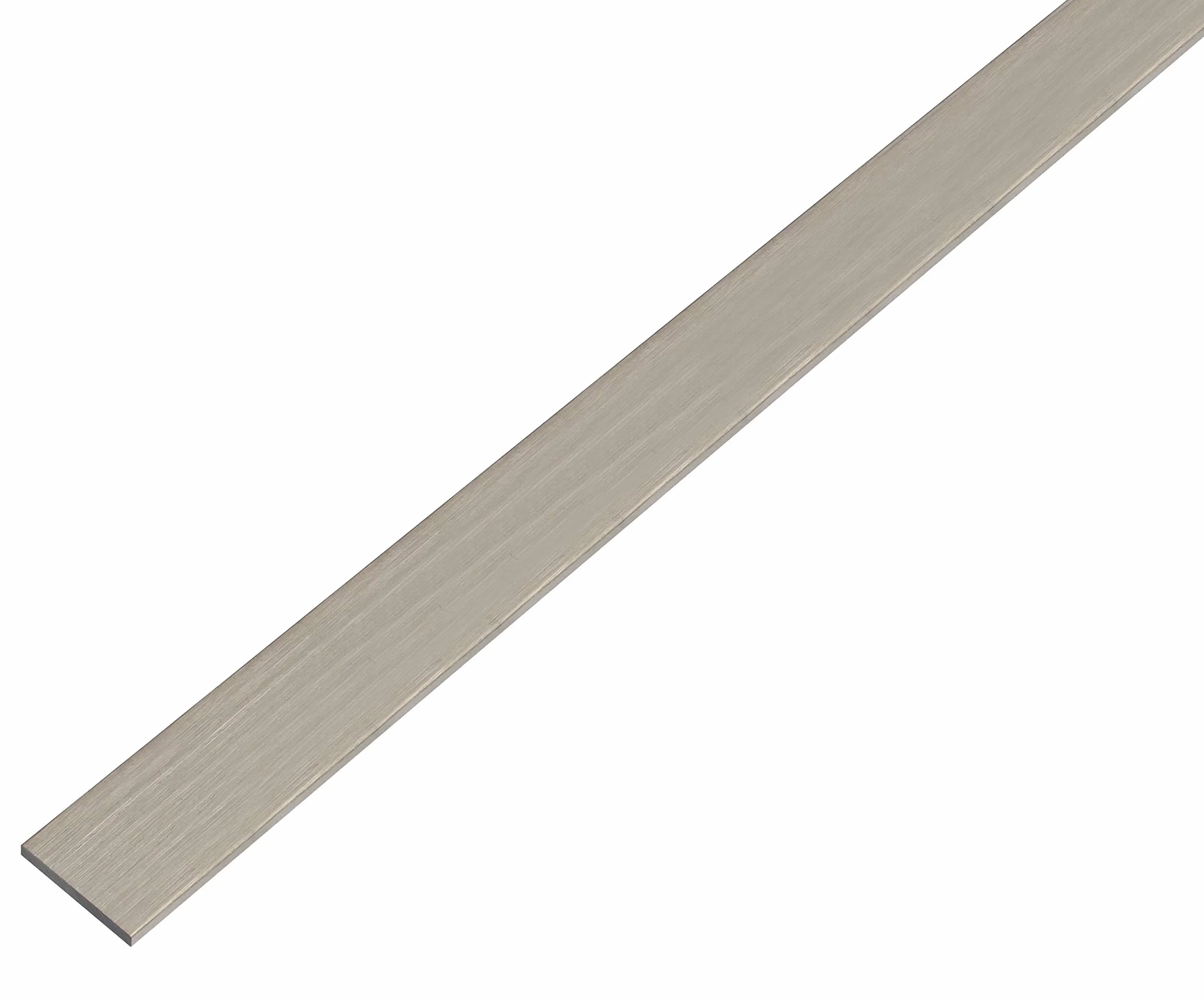 Alberts Barra piatta autoadesiva alluminio 1000 x 15 x 2 mm design acciaio inox scuro