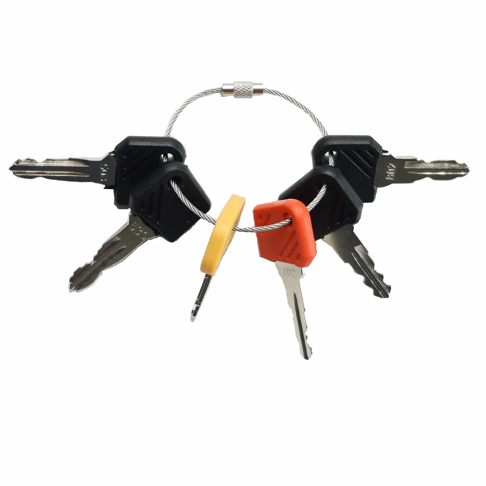 Set di 6 chiavi di accensione per carrello elevatore compatibile Linde Jungheinrich HELI 503 530 701 702 801 802