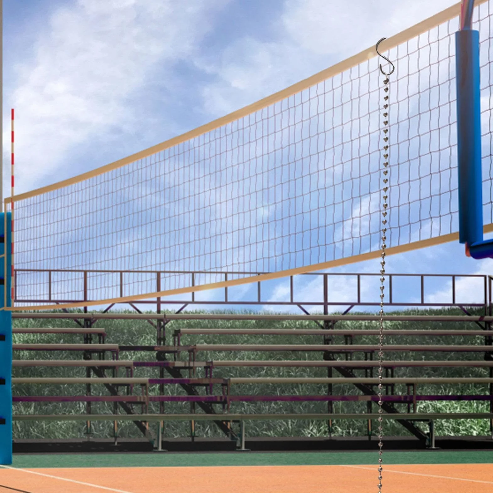 Catena per l'altezza della rete da pallavolo 2,5 m - Righello di misurazione per arbitri