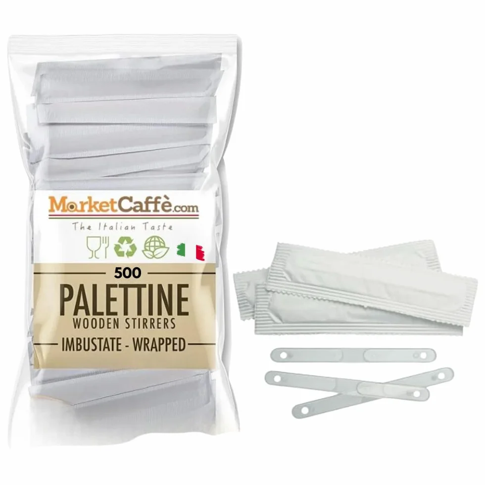500 Palette Caffe' palettine sigillate incartate singolarmente in plastica riciclabile e riutilizzabile