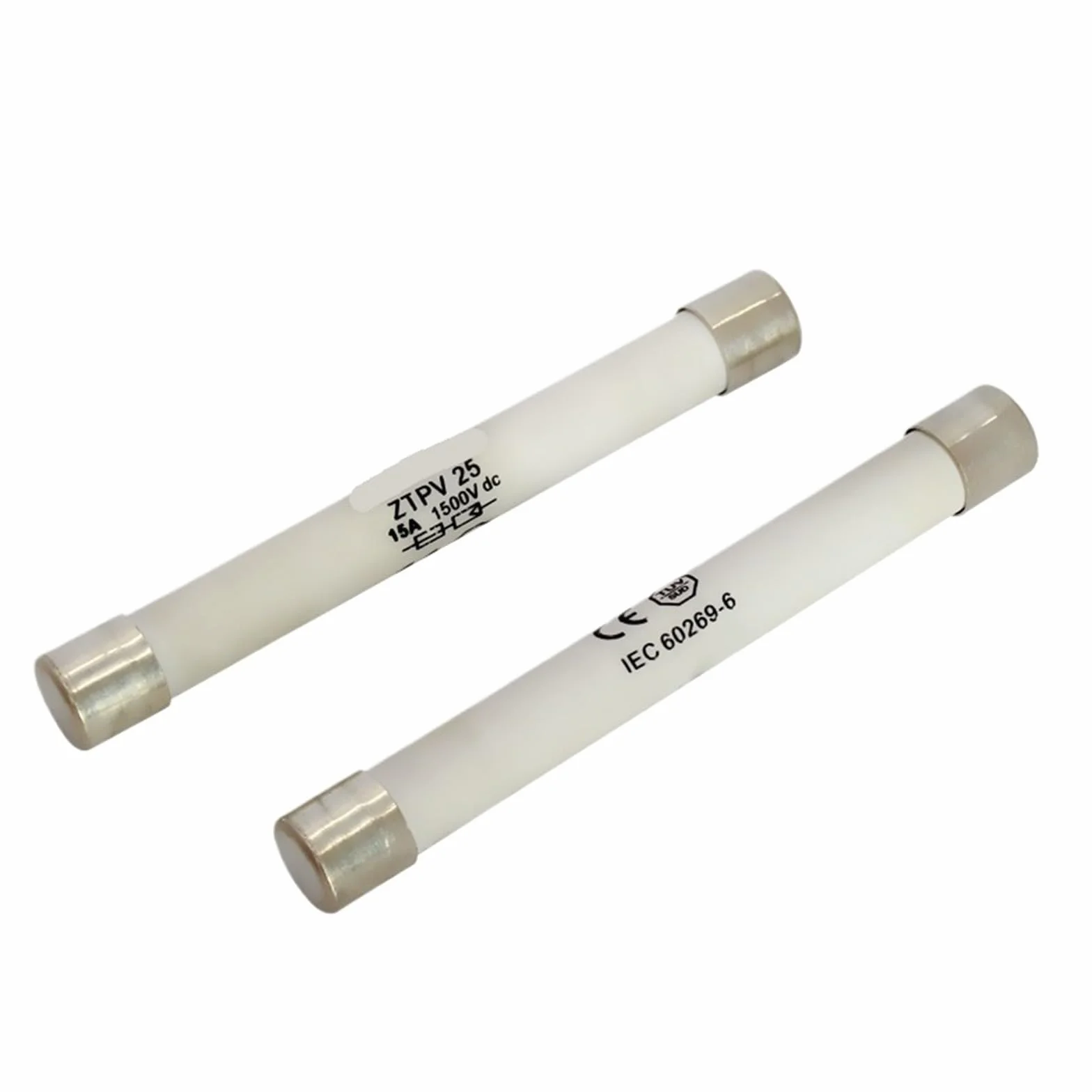 Fusibili fotovoltaici DC 1500V GPV ceramici 10x85mm 4A-30A