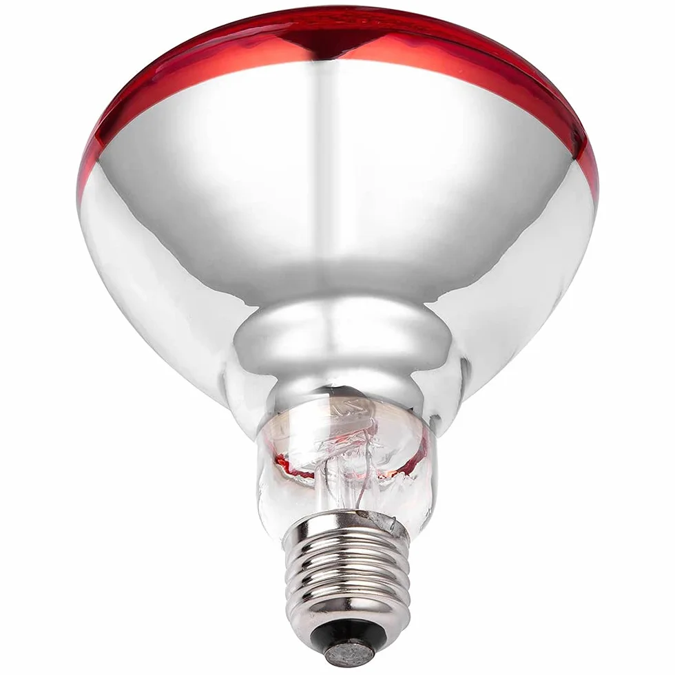 2Pcs 150W Lampadina Rossa Vicino Infrarossi Riscaldamento Lampada di Ricambio per Suini e Pollame