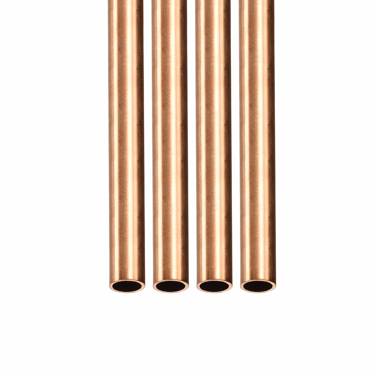 DTGN 5.5mm x 0.5mm x 300mm(ODxMuro TxL) Rame Tubo - 4pz - Buono per Macchinari Attrezzatura Fai-da-te Decorativa Cornice - Rotondo Metallo Tubazione