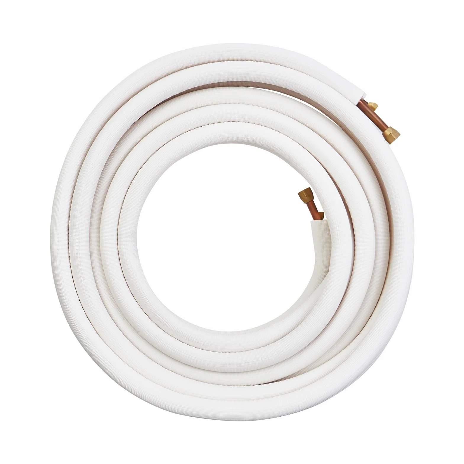 VEVOR 50FT Mini Split Line Set, tubi in rame con diametro esterno da 3/8" e 5/8" e isolamento per aria condizionata, refrigerante o pompe di riscaldamento e HVAC con strisce di avvolgimento.