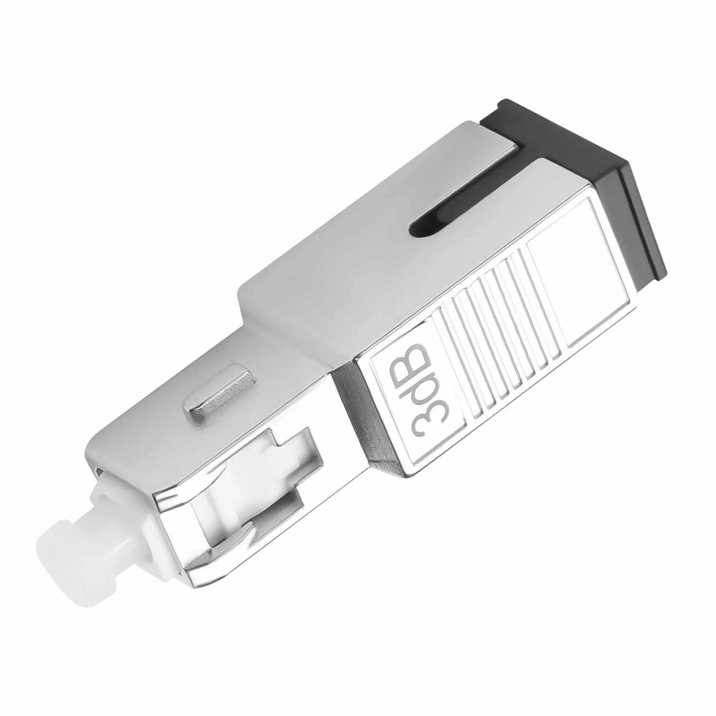 QIANRENON 3dB SC/UPC Attenuatore fisso in fibra ottica Adattatore SC maschio a femmina Singlemode Connettore ottico fisso Attenuatore valore attenuatore 3dB±0,3, per rete in fibra ottica CATV FTTH PON