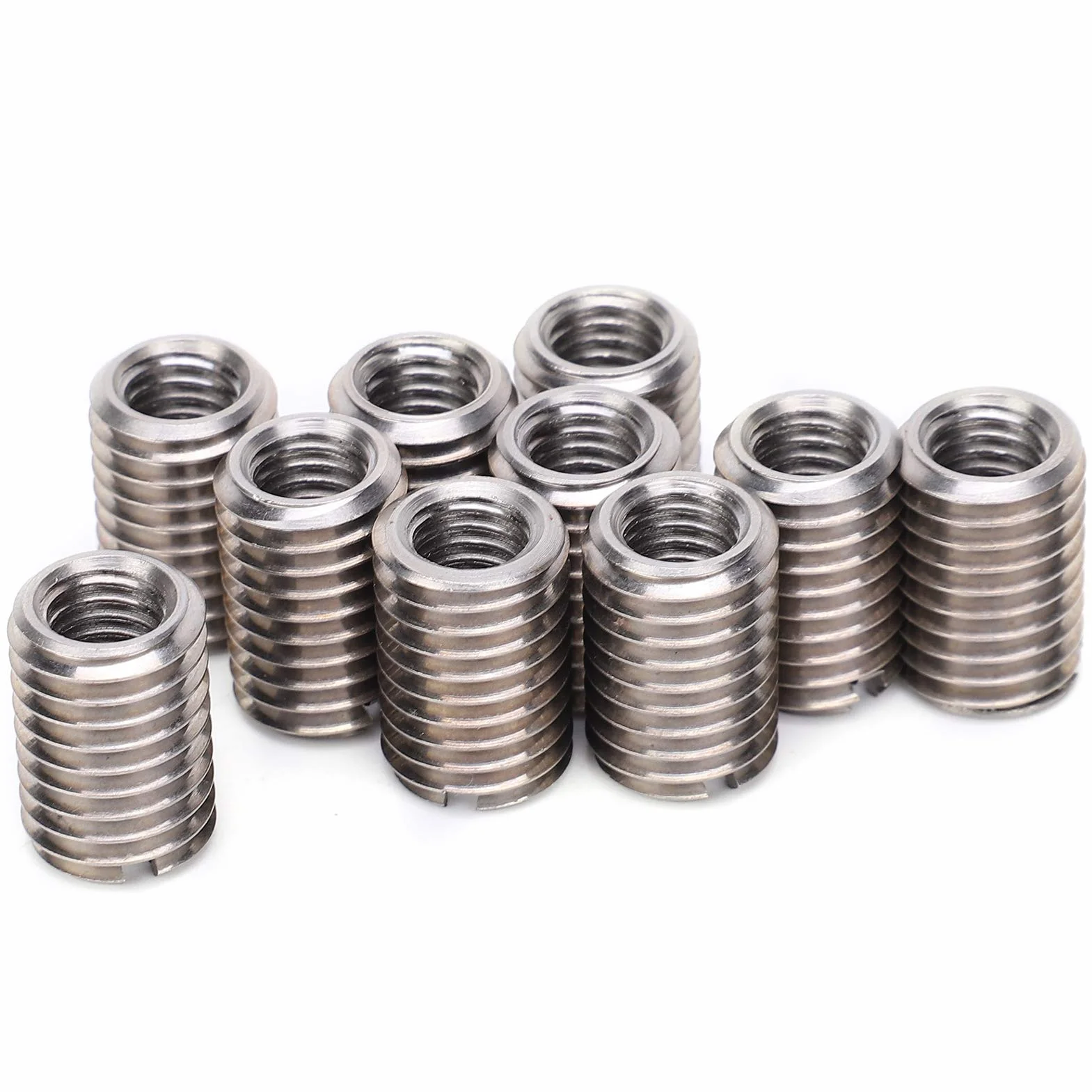 Inserti Filettati Femmina M8 x 1.25mm Maschio M12 x 1.75mm Riduttore Dado Kit 10 Pezzi