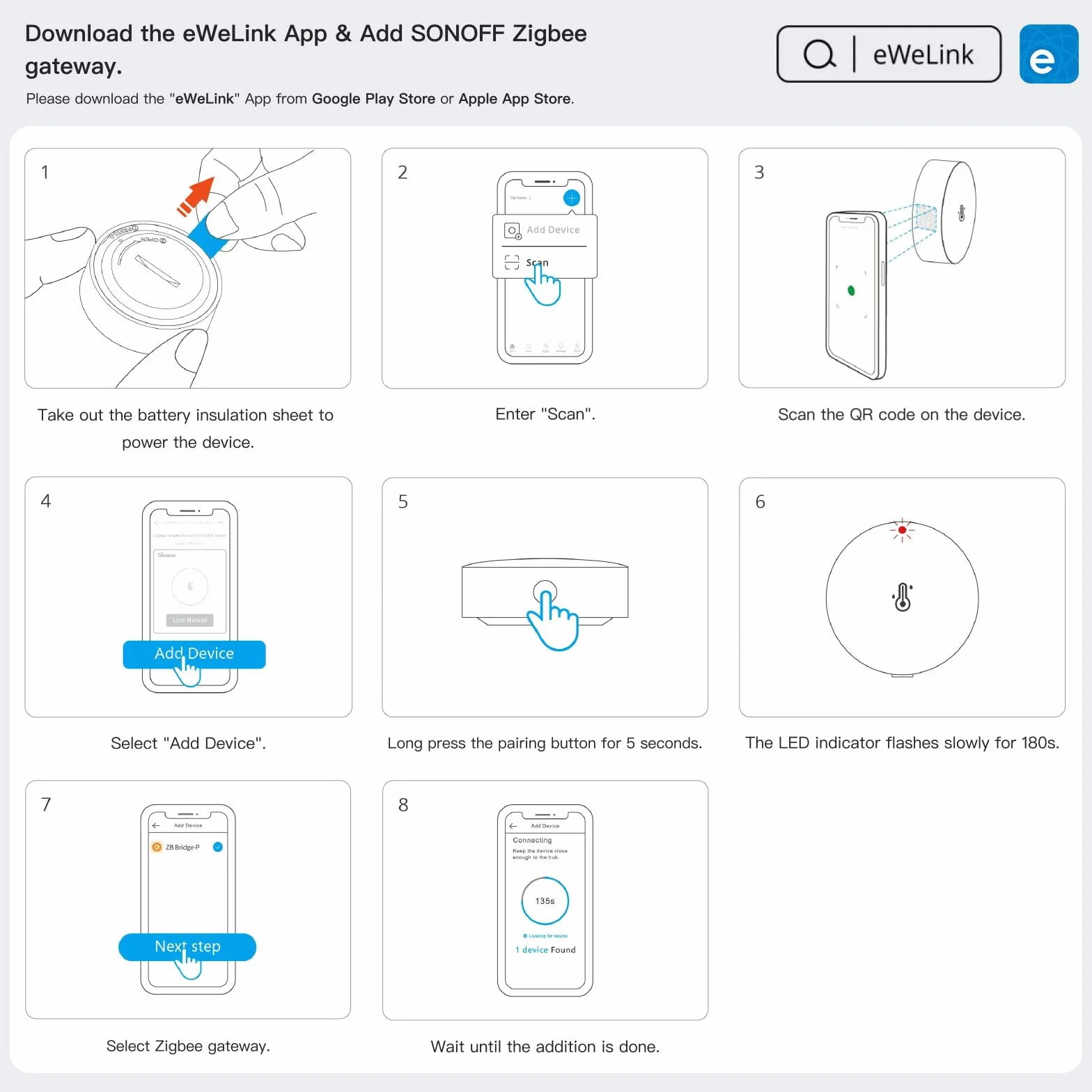 SONOFF SNZB-02P Sensore intelligente di temperatura e umidità ZigBee 3.0