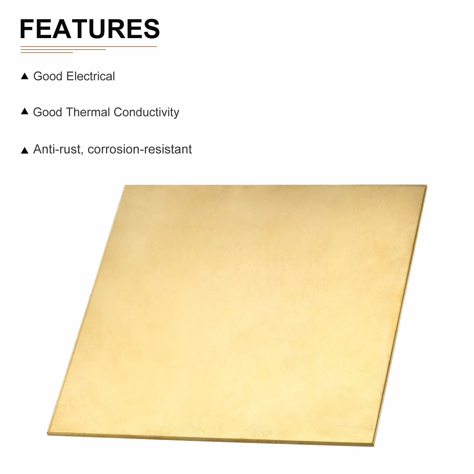 DTGN 100x100x1mm(LxWxT) Ottone Fogli - 2pz - Ottimo per Creazione Macchinario Parti - Metallo Ottone Piastre