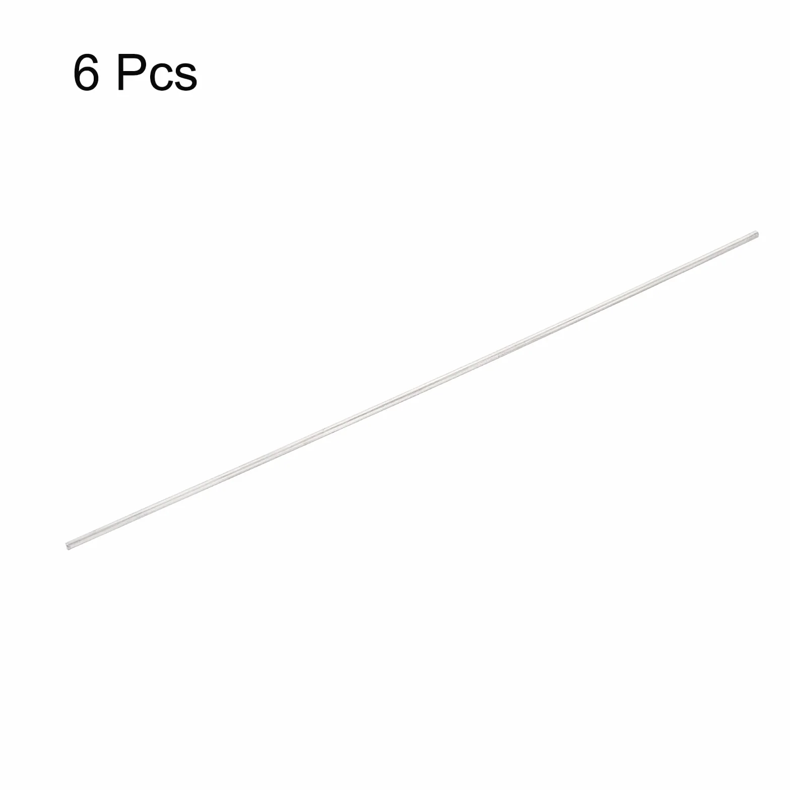 QUARKZMAN 6pz Asta Tonda in Acciaio Inossidabile 304, 1mm x 100mm per Modelli