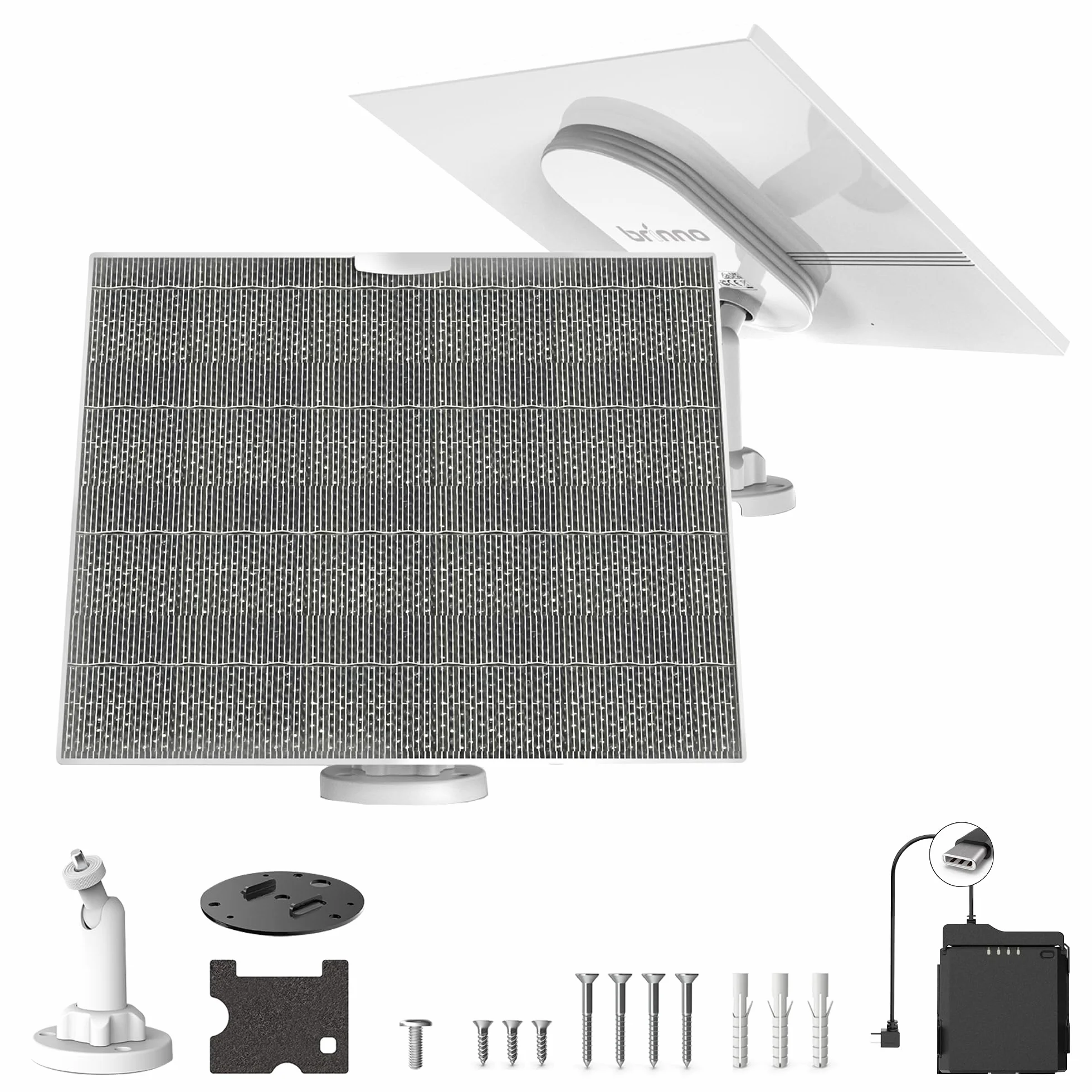 Brinno - ASP1000-P Solar Power Kit - Fotocamera time-lapse - Pannello solare per fotocamera Brinno
