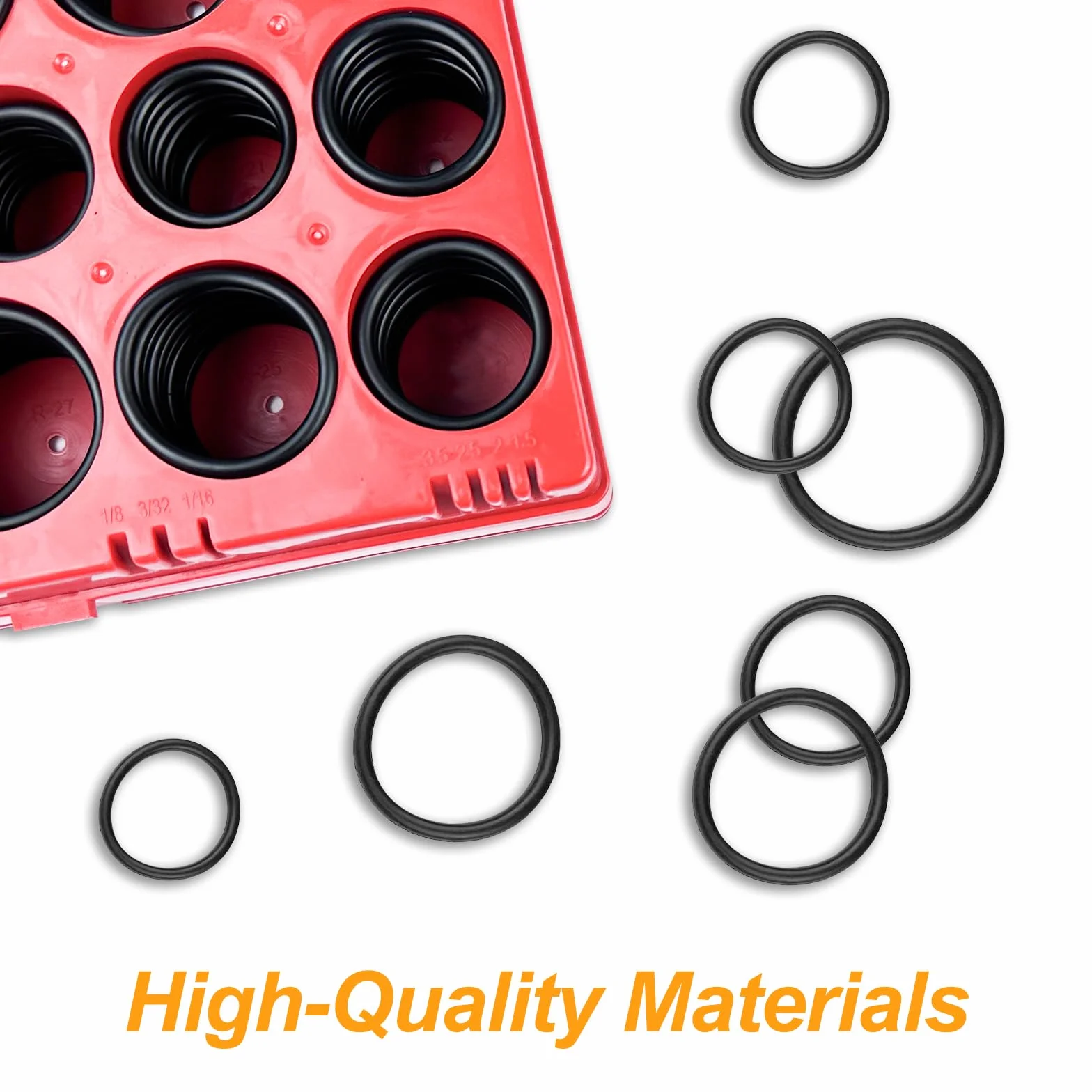Avesteir 419 Pezzi 32 Misure Assortite O-Ring in Gomma, O Ring Guarnizioni, Guarnizioni Kit O Anello Nero, Set di Anelli per Idrauliche, Motore, Condizionata, Automobile