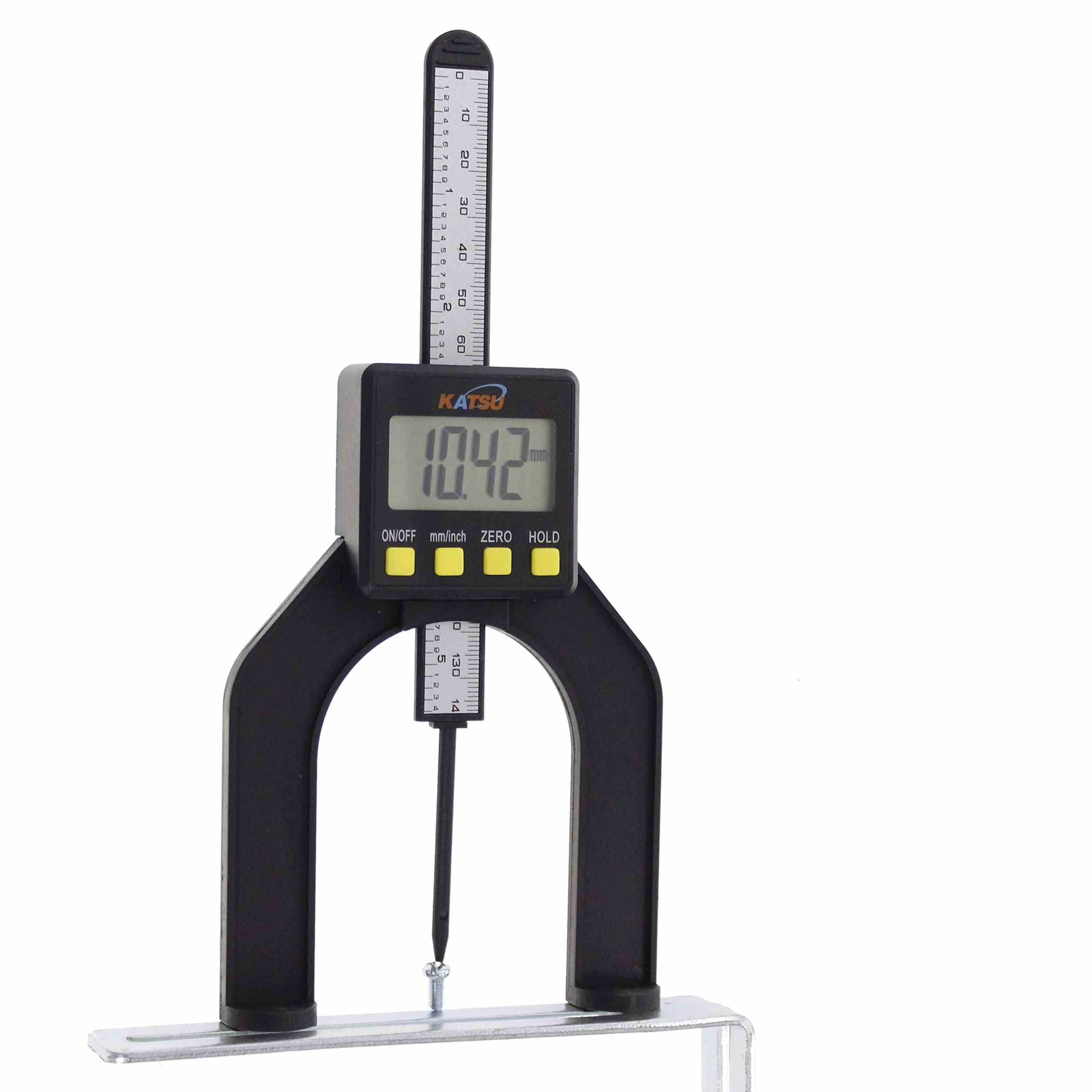 KATSU Calibro di Profondità Digitale 0-80mm Strumento di Misurazione per Router Trimmer Sega