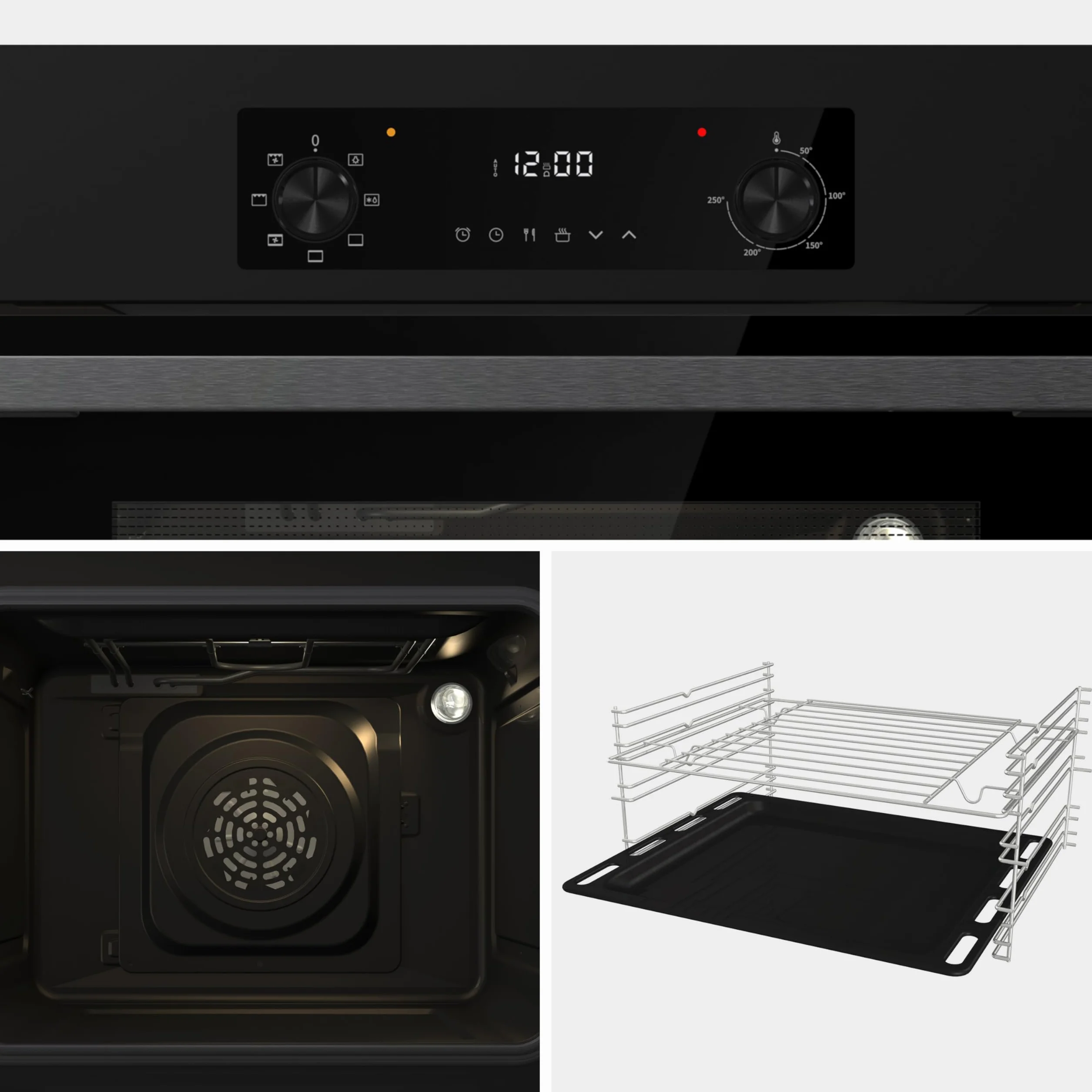 Hisense BI62220AB Forno Multifunzione 61L 7 Funzioni Even Bake AquaClean Classe A Nero