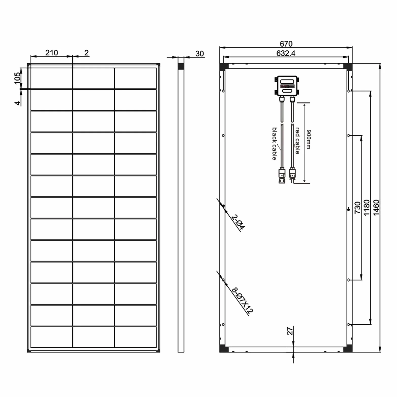 enjoy solar® Modulo Solare Monocristallino 200W 12V PERC 9BB