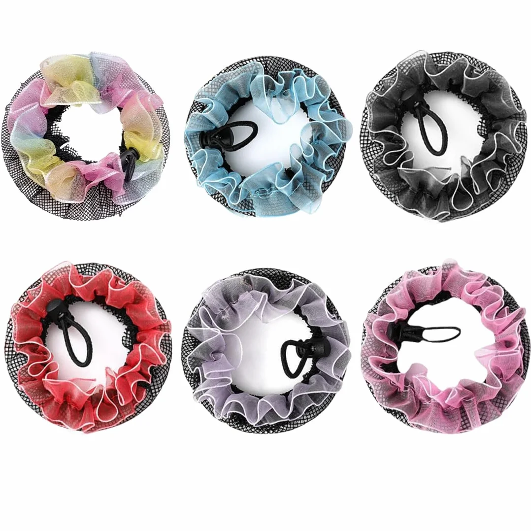 Set 6 Retine Elastiche Per Capelli Bambina Multicolore 1 Unità