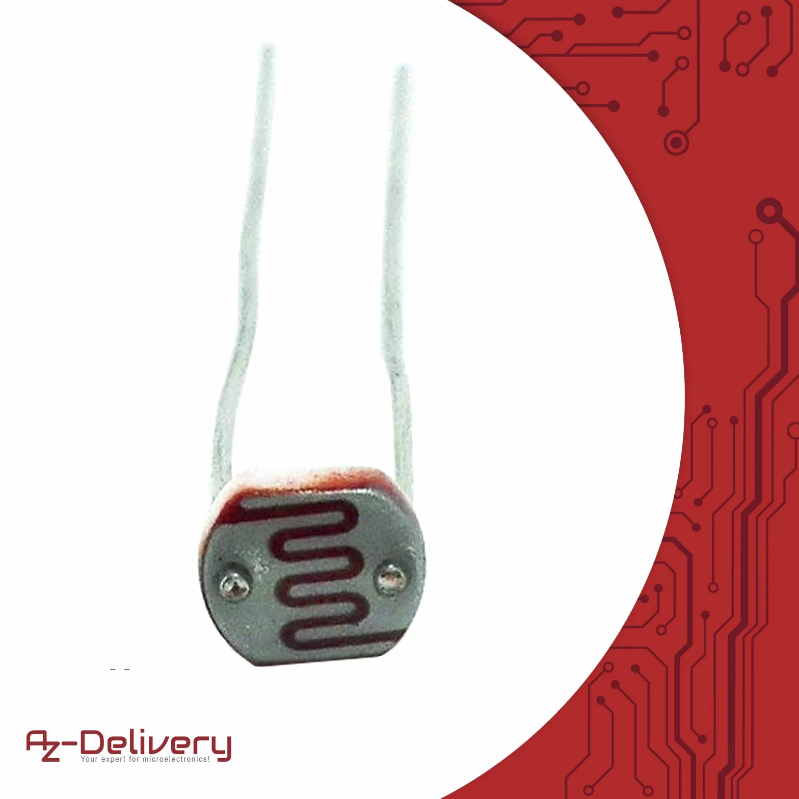 AZDelivery 10 pezzi diodi fotoresistenti 150V 5mm LDR5528 GL5528 5528 per Arduino