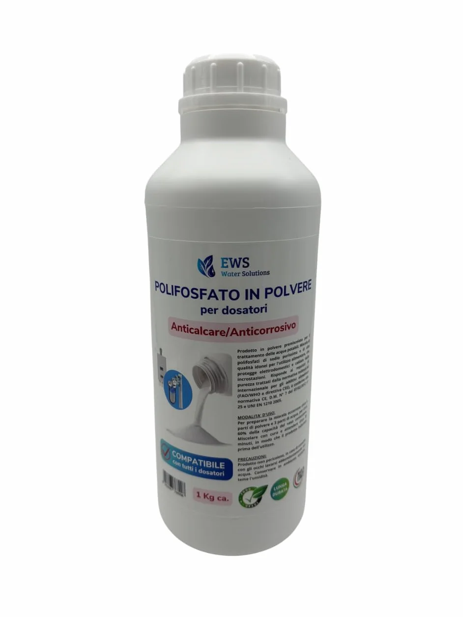 RICARICA POLIFOSFATI IN POLVERE 1 KG ANTICALCARE ANTICORROSIVO PER CALDAIA