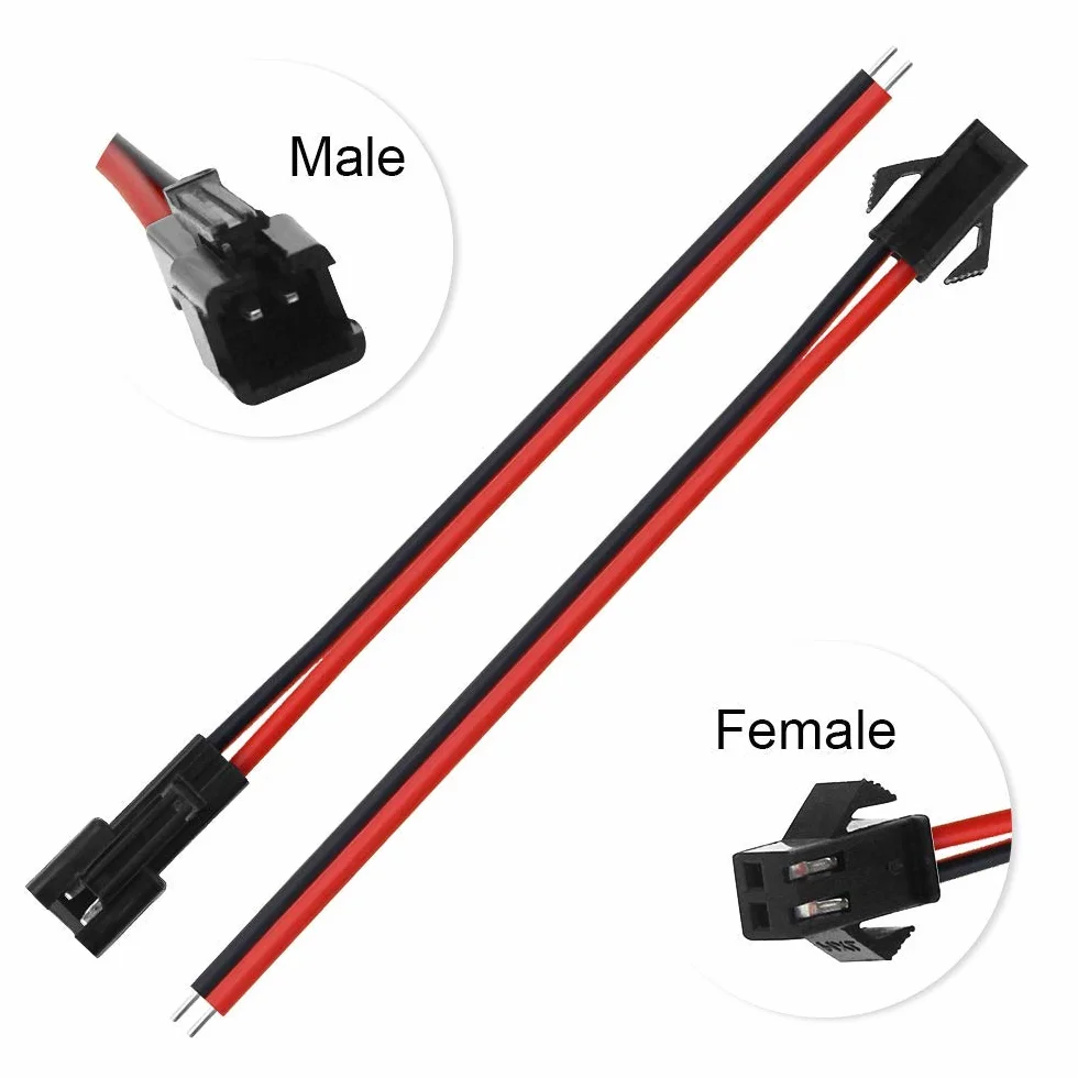 GTIWUNG 30 Paia JST SM 2 Pin/3 Pin/4 Pin Connettore, 22 AWG JST Adattatore Micro Elettrico Spina Connettore Maschio e Femmina con 150mm Cavo