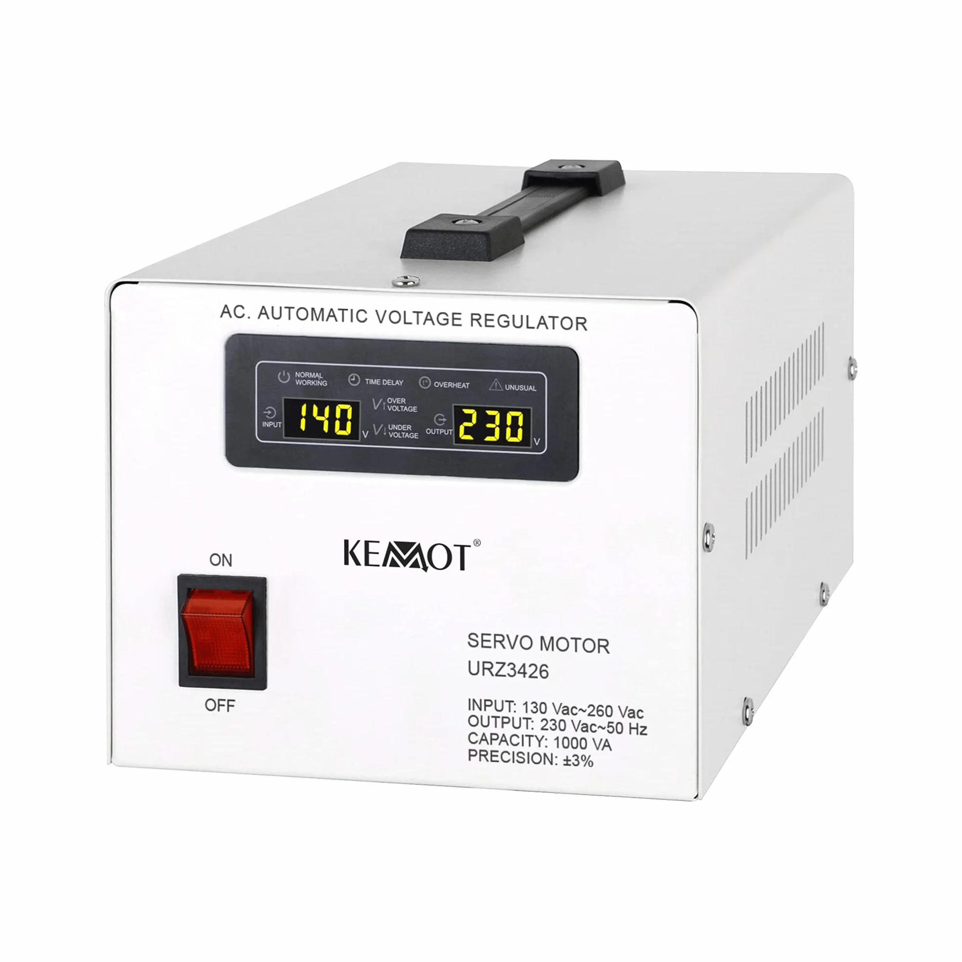 Kemot URZ3426 - Regolatore di tensione automatico MSER-1000 (1000 VA, servomotor)