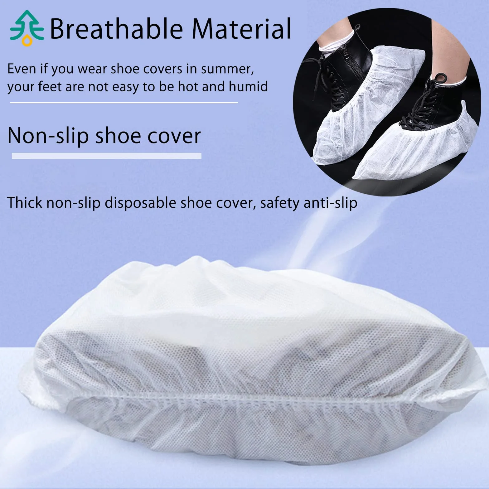 Copriscarpe in Plastica Bianco 100 Pezzi per Pulizia Tappeto Protezione Pavimento