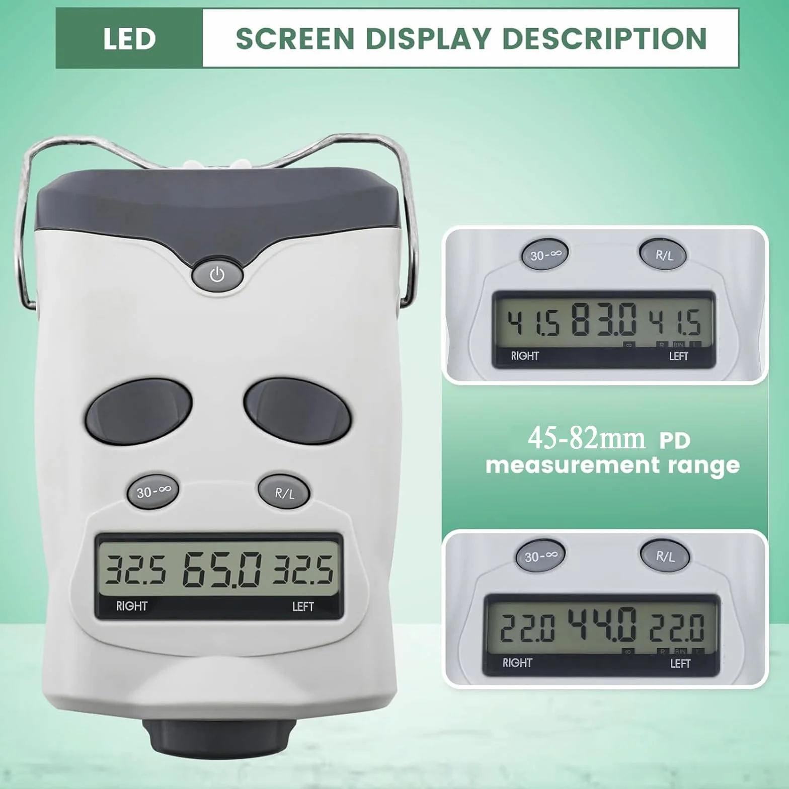 Pupillometro Digitale Ottico, misuratore Digitale della Distanza pupillare, con Schermo LCD, per Centri di Formazione sulla Vista di Negozi di Ottica