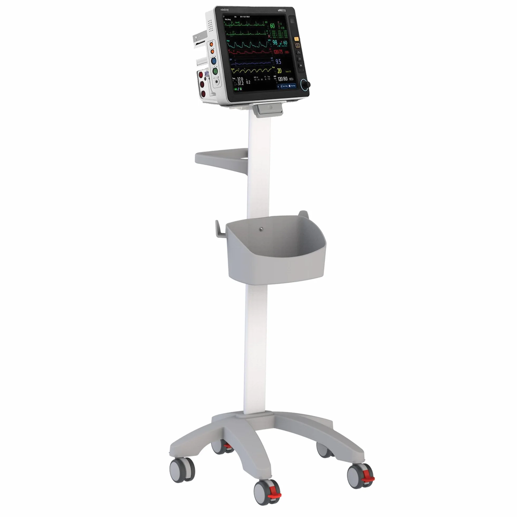 GIMA 45760 Carrello per Monitor Paziente, Richiede Piastra Adattatrice