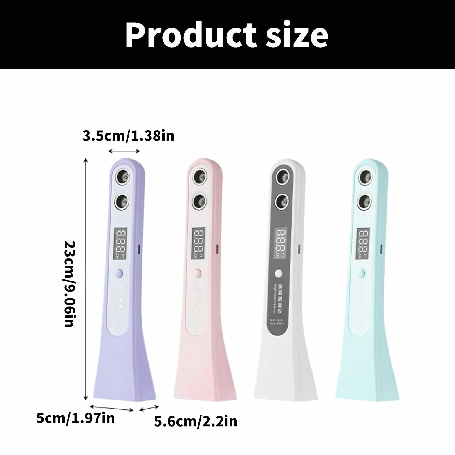 Easy Carry Misuratore di Altezza Ad Ultrasuoni Con Batteria Ricaricabile Alta Altezza Della Lama Di Precisione Per Uso Casa E Palestre