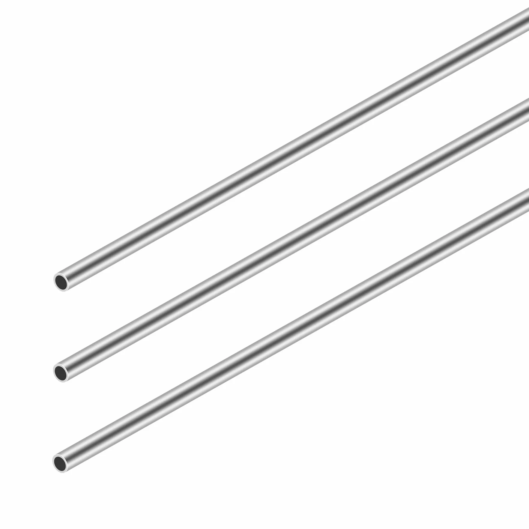 Tubi rotondi in acciaio inossidabile, 304 tubi dritti in metallo senza saldatura 4mm OD 0.5mm parete spessa 300mm lunghezza tubo dritto industriale