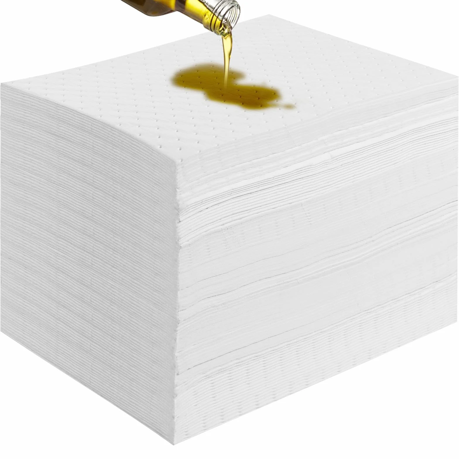 VEVOR Tamponi Assorbenti Fuoriuscite, Tappetino Assorbente per Olio Assorbe Fino A 20 Gal, 15" L x 20" P Tampone Assorbente in Polipropilene Solo per Olio, Tappetini per Fuoriuscite Olio