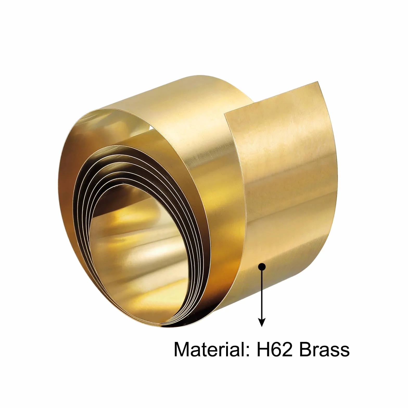 QUARKZMAN Rotolo di Lamiera in Ottone, 2000mm x 30mm x 0,3mm Rotolo di Lamiera Ottone Nastro Ottone per Artigianato, Riparazioni Elettriche, Messa a Terra