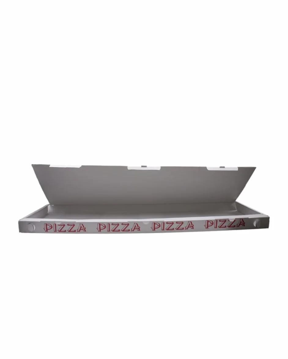 Generico Scatola per Pizza METRO 100x30x5 in Cartone Bianca