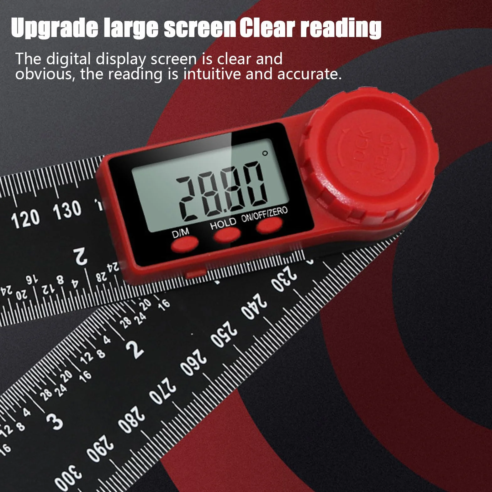 Goniometro digitale con display LCD alta precisione antiurto antiscivolo per costruzione scale