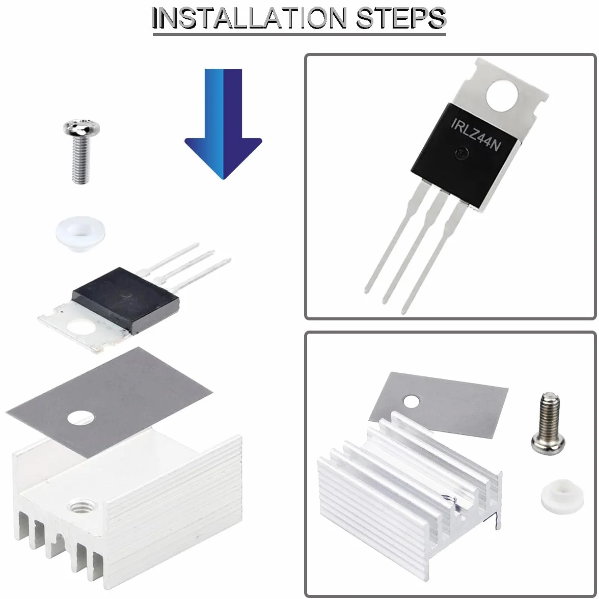 IRLZ44N Transistor Mosfet N-Channel TO-220AB 30A 55V 3Pin