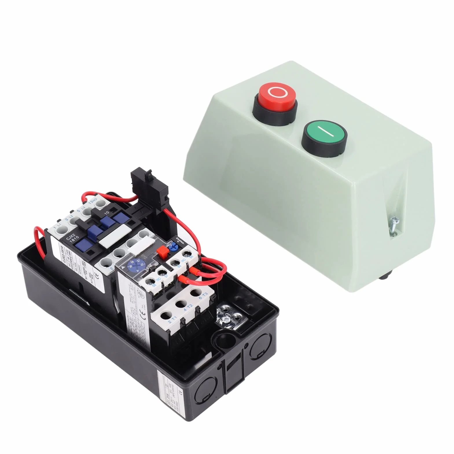 FTVOGUE LE1D18M7 Avviatore Motore Trifase 12A a 18A Interruttore di Controllo Avviamento Motore Elettrico Magnetico ABS