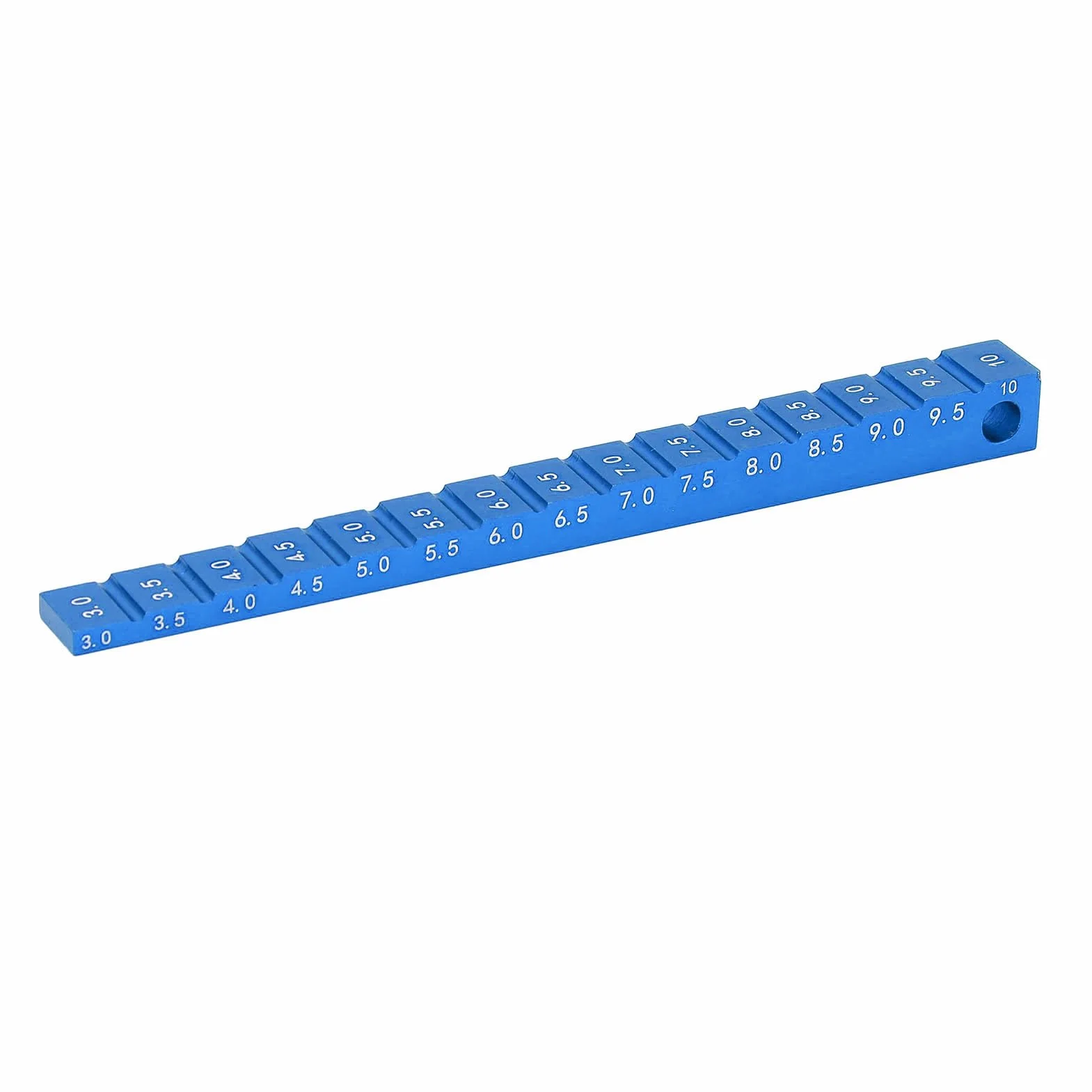 Misuratore di Altezza di Marcia, Accessori per Misuratore di Caduta per Auto RC da 3-10 Mm in Lega di Alluminio per Auto da Drift 1/10 RC (Blu)